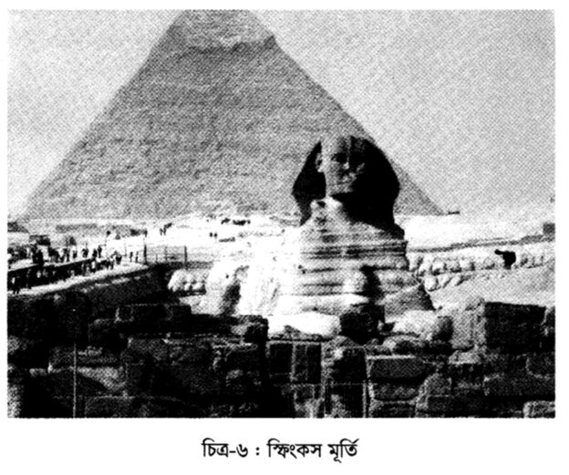 চিত্র-৬ : স্ফিংকস মূর্তি 