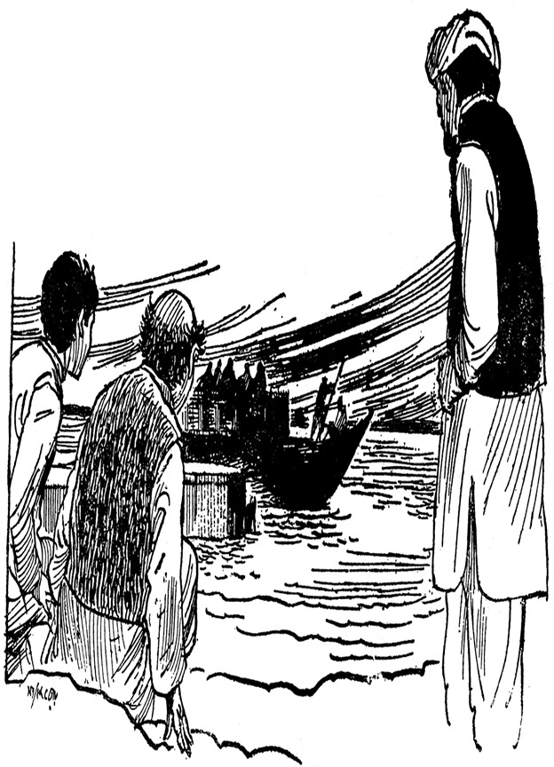 দুটো নৌকো এরই মধ্যেই বজরার পাশে এসে পড়েছে, তাতে পুলিশ বোঝাই