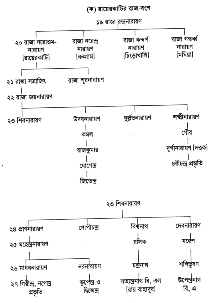 রায়েরকাটির রাজ বংশ