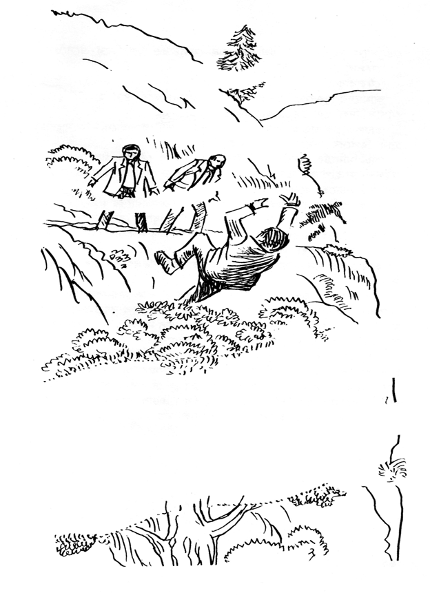 পাহাড়ের গা দিয়ে নেমে গেছে