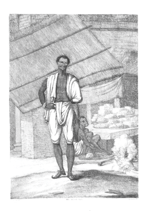 সলভিনস এর আঁকা পুরোনো কলকাতার হালুইকর