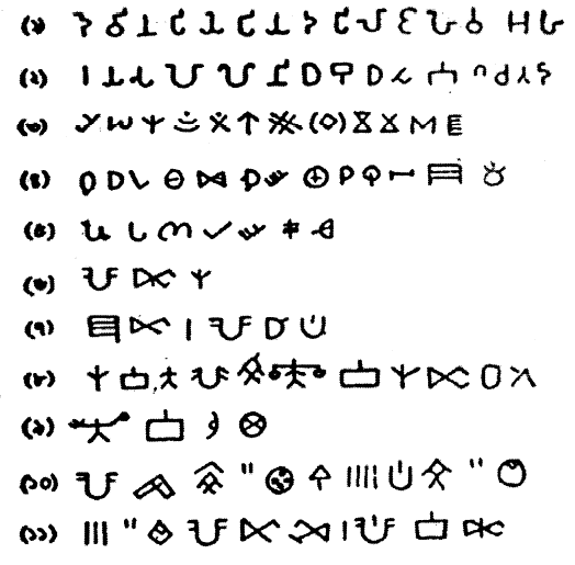 টীকা— ১. অশোক অনুশাসনের ব্রাহ্মলিপি